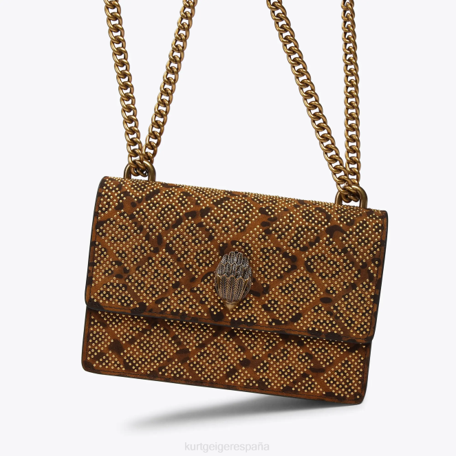 Kurt Geiger mujer bandolera pequeña london shoreditch 2LPR138 | bolsas combinación marrón oscuro